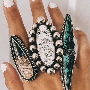 Myopic Void large Sterling ring